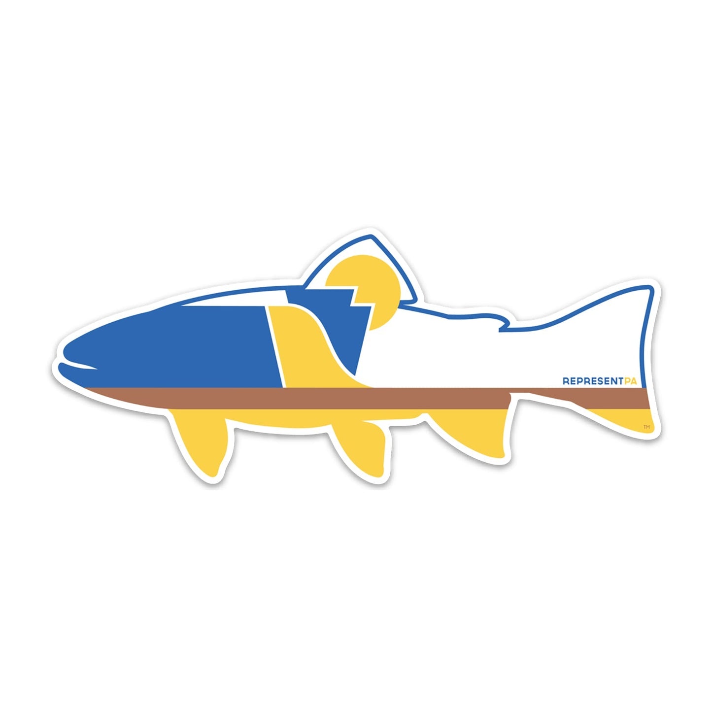 RepresentPA Pennsylvania Sticker | Trout-Shaped