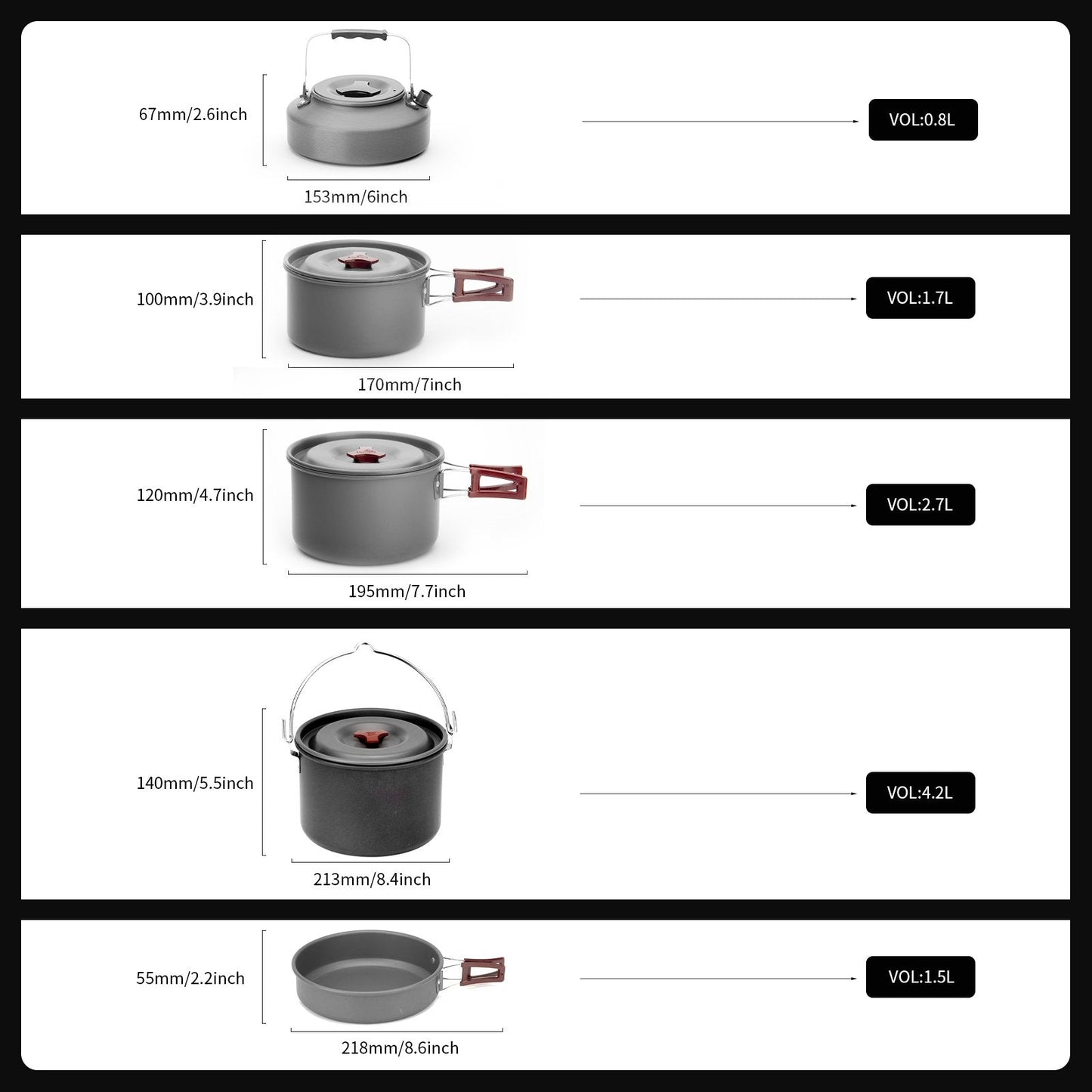 FMC-212 Aluminum Cookware