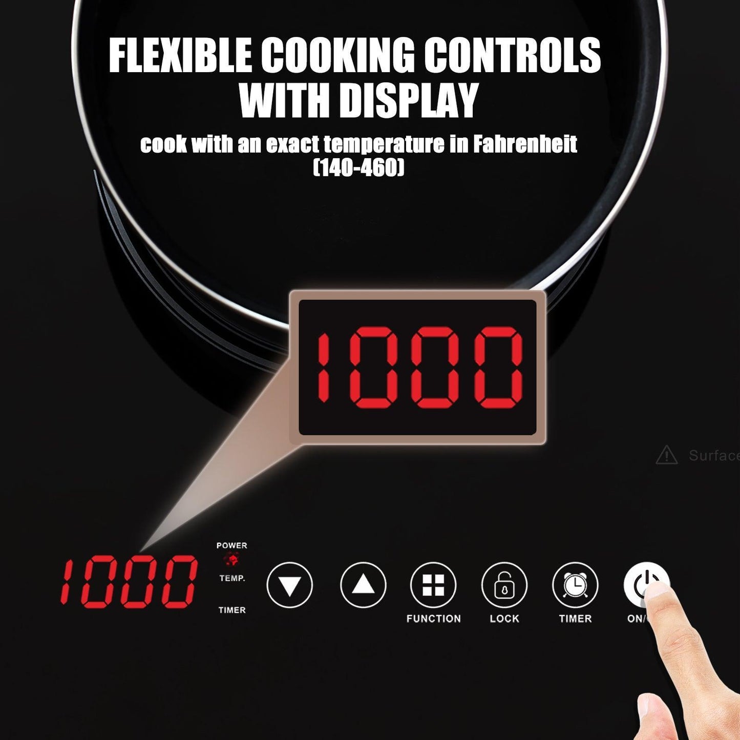 Fogatti RV Electric Induction Cooktop Double Burner