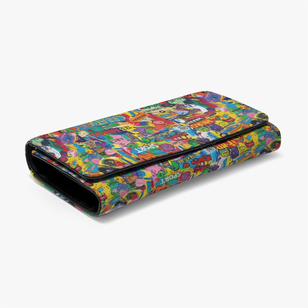 Vibrant Carnival Map Foldable Wallet | All-Over Print | Bold Festival Accessories