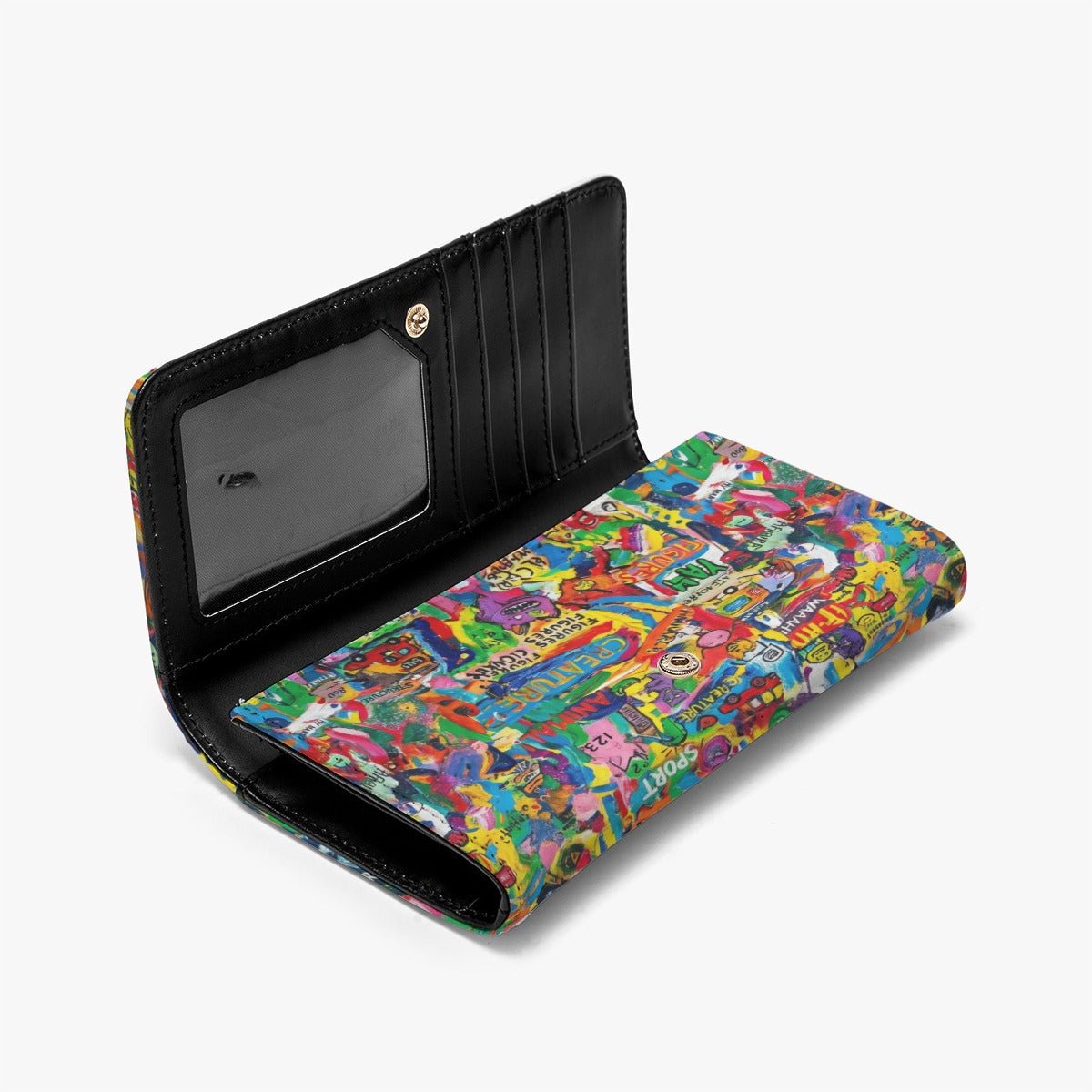 Vibrant Carnival Map Foldable Wallet | All-Over Print | Bold Festival Accessories