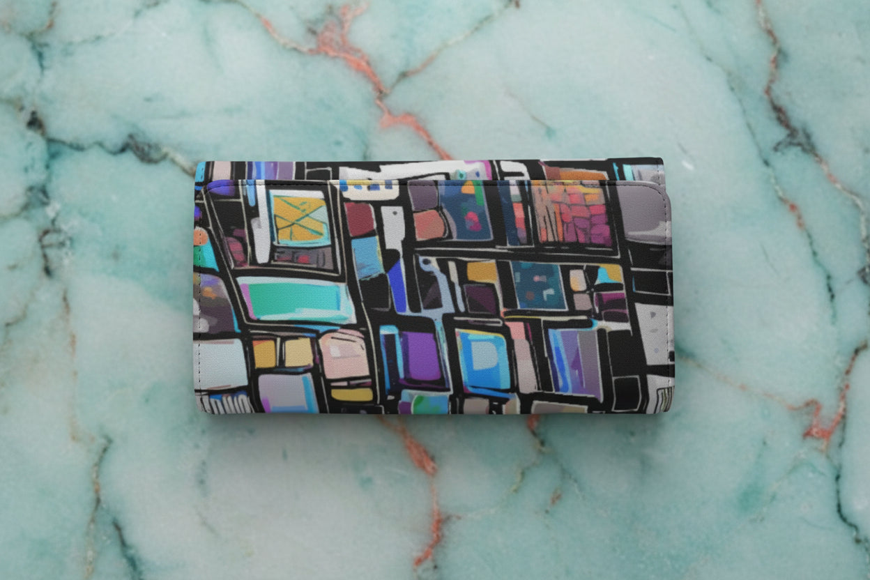 Light In The Dark Foldable Wallet | Gemstone Print | Dark Luxury Accessories