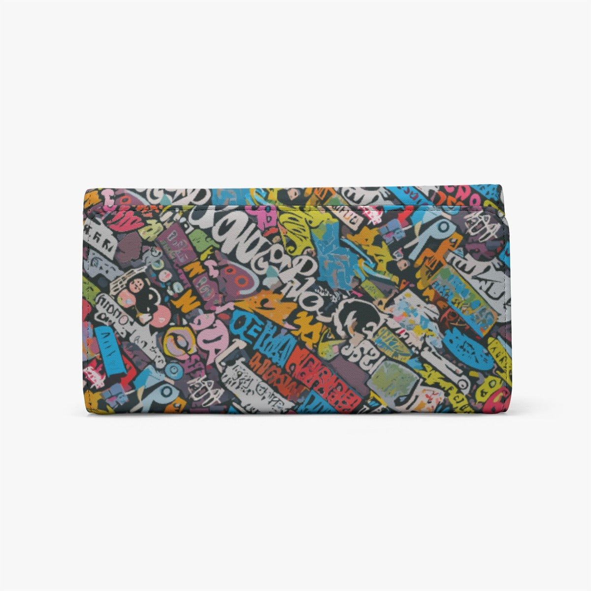 Graffiti Foldable Wallet for Streetwear Collectors — Sign Here AOP Bifold, Street Art Carry, Urban Statement Accessory, Skater Wallet, Wearable Art