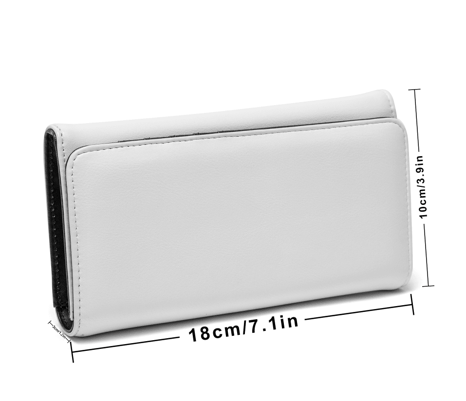 Gem Pebble Mosaic Foldable Wallet — Painted Stone Cluster AOP Multi-Card Carry, Pocket-Size Wearable Art