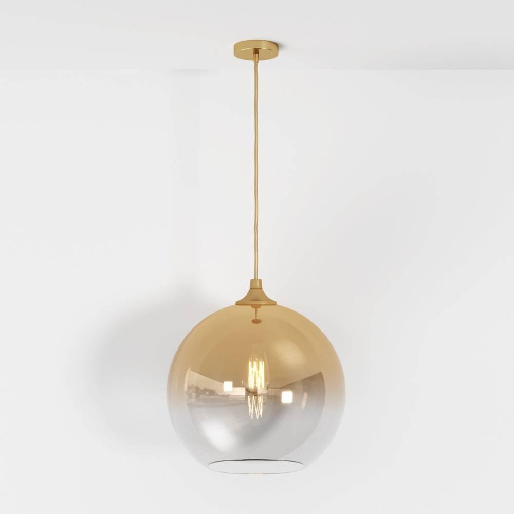 Modern Glass Pendant Light With Spherical Diffuser