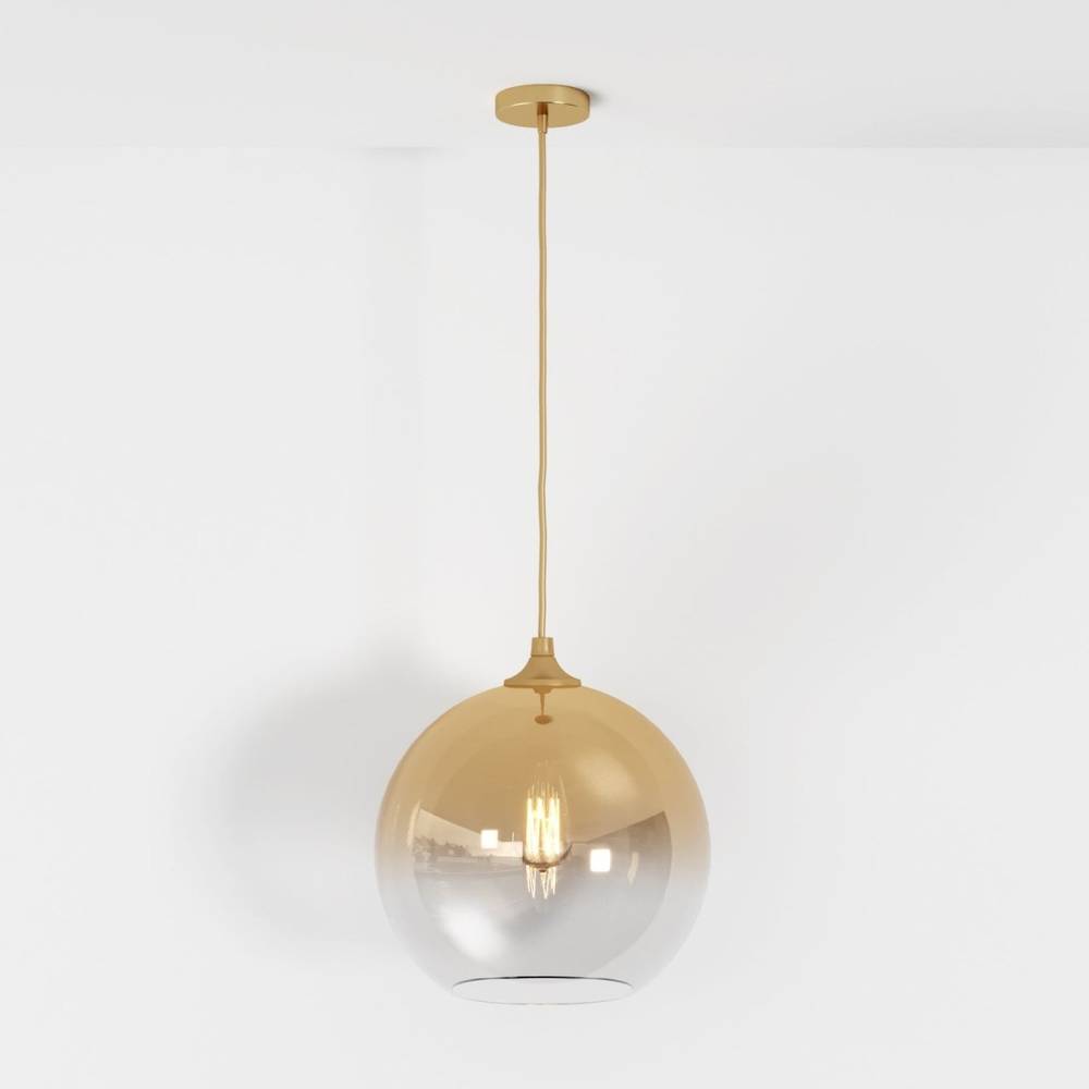 Modern Glass Pendant Light With Spherical Diffuser