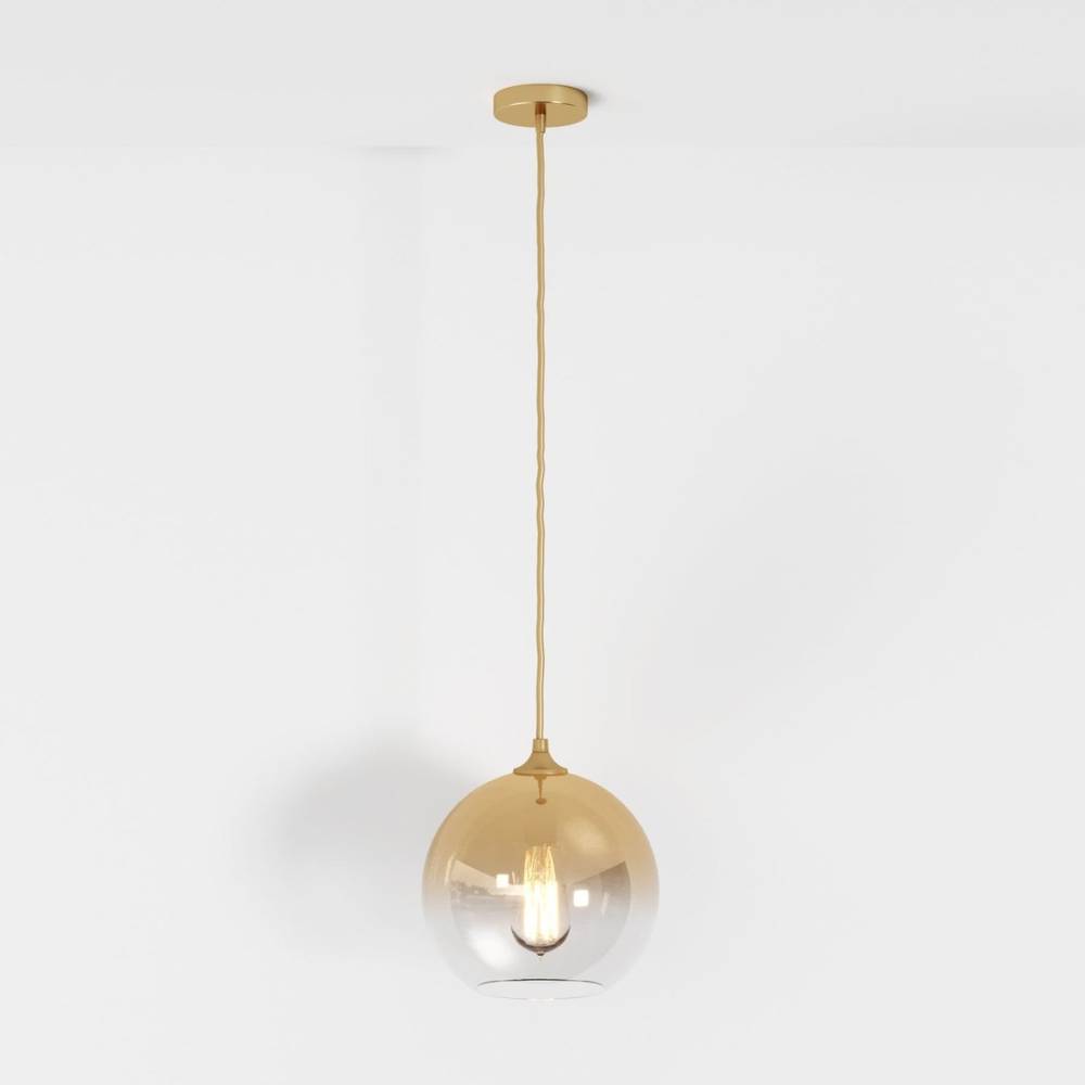Modern Glass Pendant Light With Spherical Diffuser