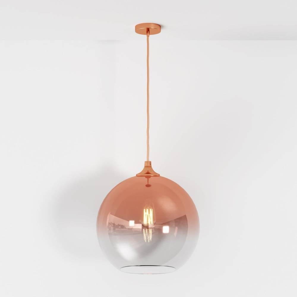 Modern Glass Pendant Light With Spherical Diffuser