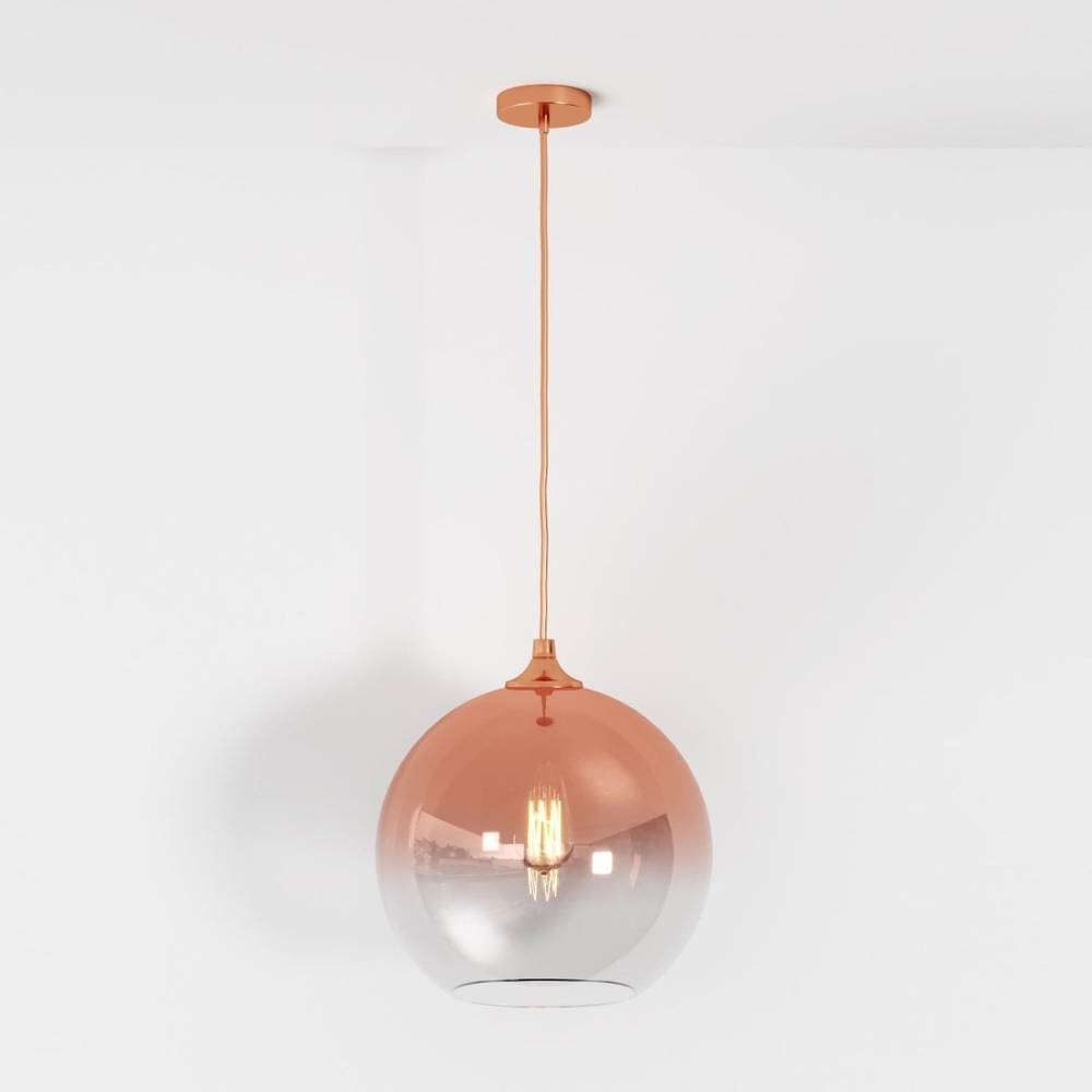 Modern Glass Pendant Light With Spherical Diffuser