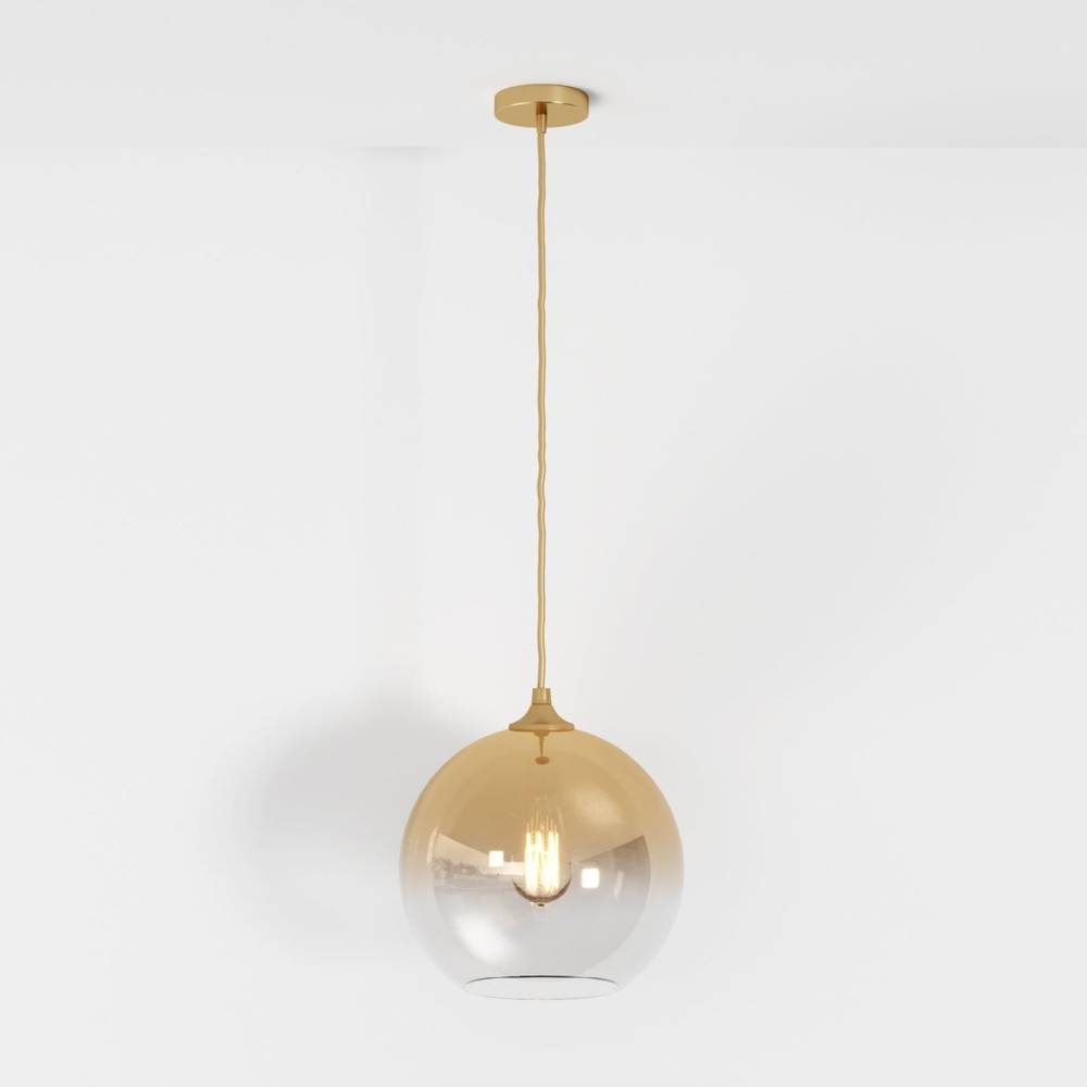 Modern Glass Pendant Light With Spherical Diffuser