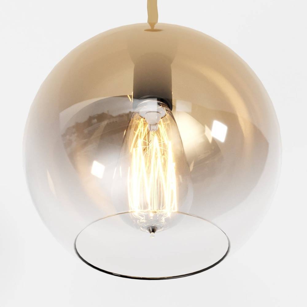 Modern Glass Pendant Light With Spherical Diffuser
