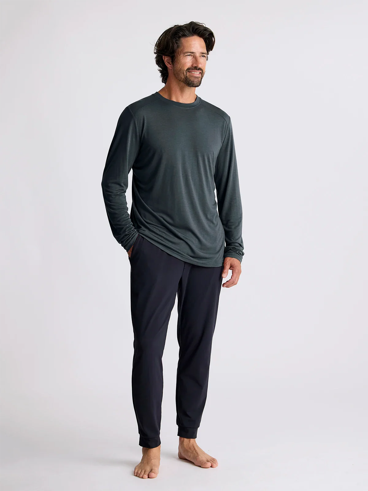 Men's Bamboo Lightweight Long Sleeve - Midnight