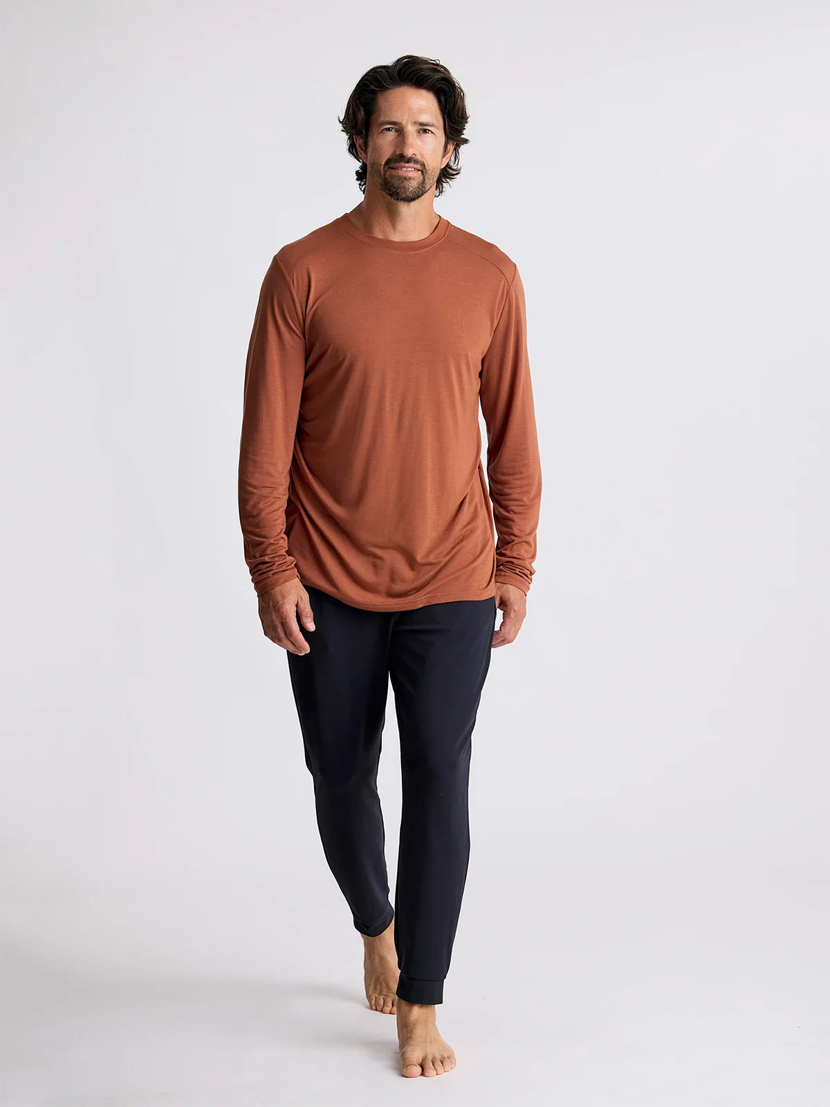 Men's Bamboo Lightweight Long Sleeve - Adobe