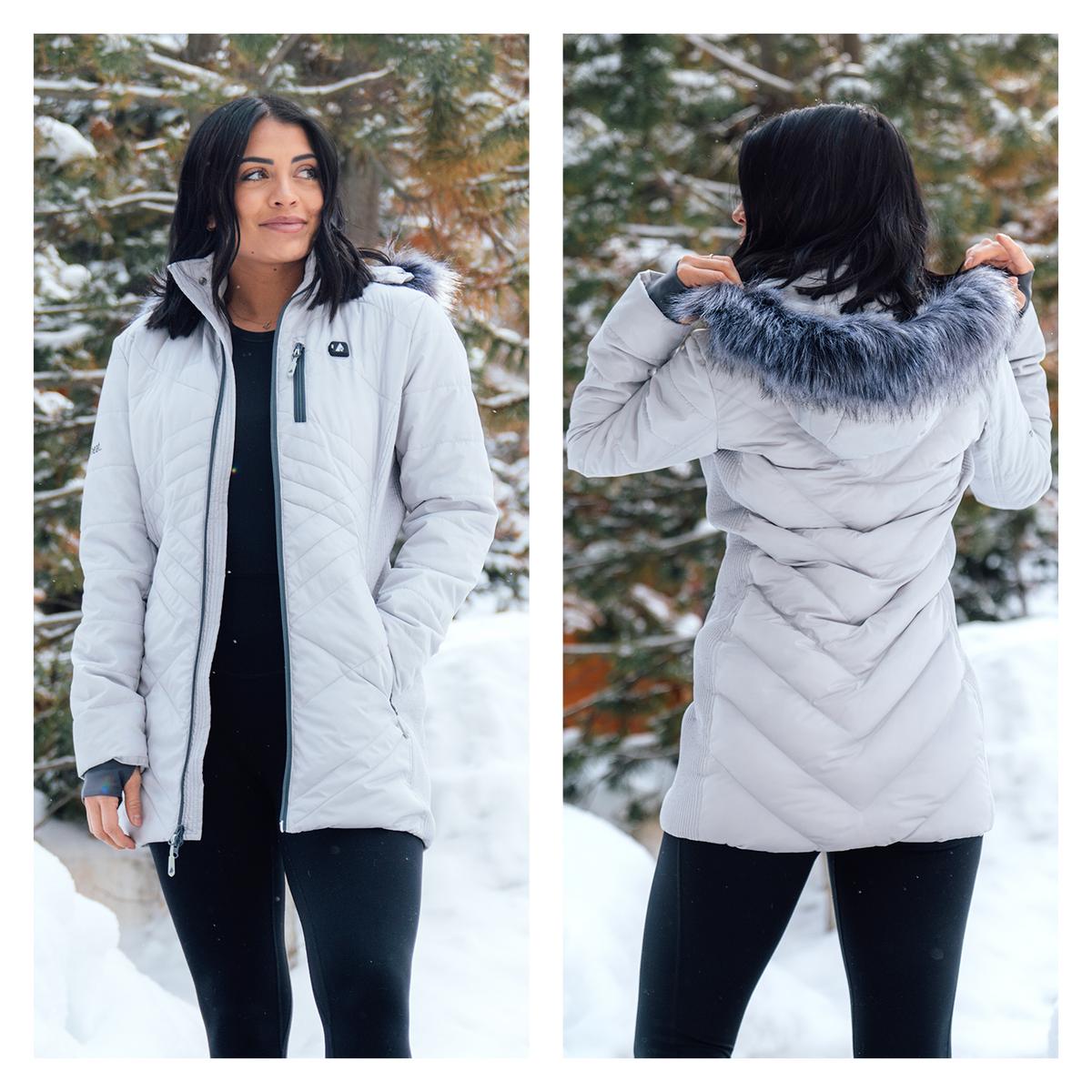 ActionHeat Philadelphia Eagles 5V Women's Long Puffer Battery Heated Jacket