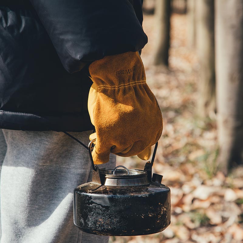 Gingko Cowhide leather Work Gloves