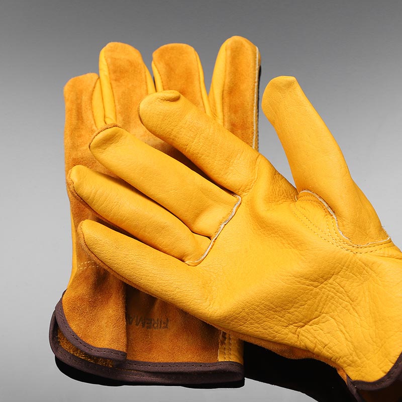 Gingko Cowhide leather Work Gloves