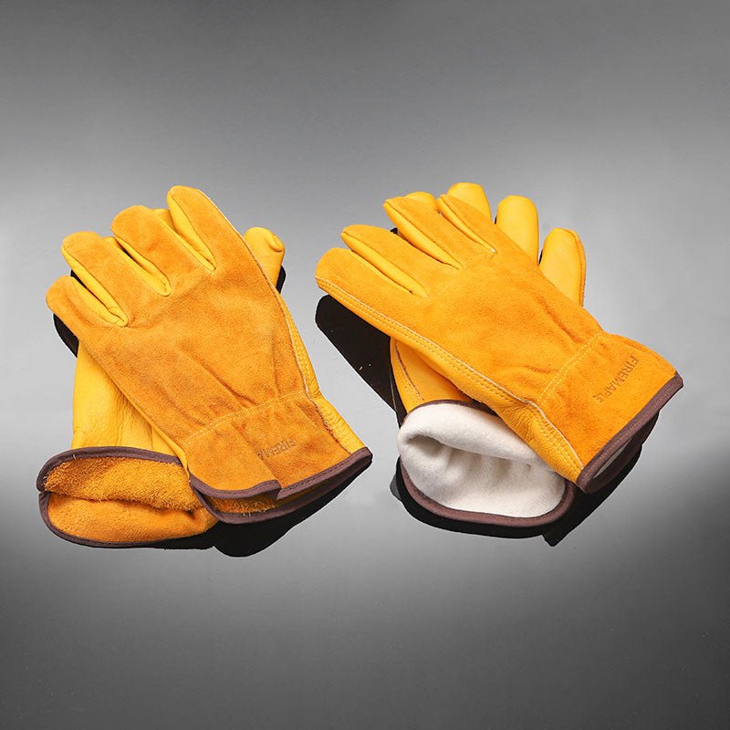 Gingko Cowhide leather Work Gloves