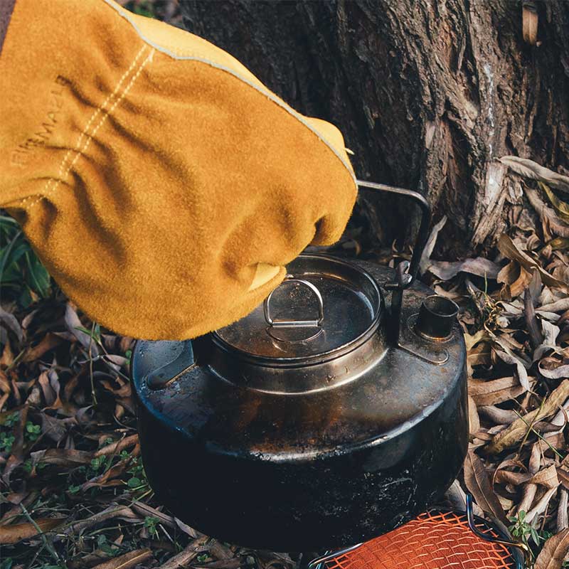 Gingko Cowhide leather Work Gloves