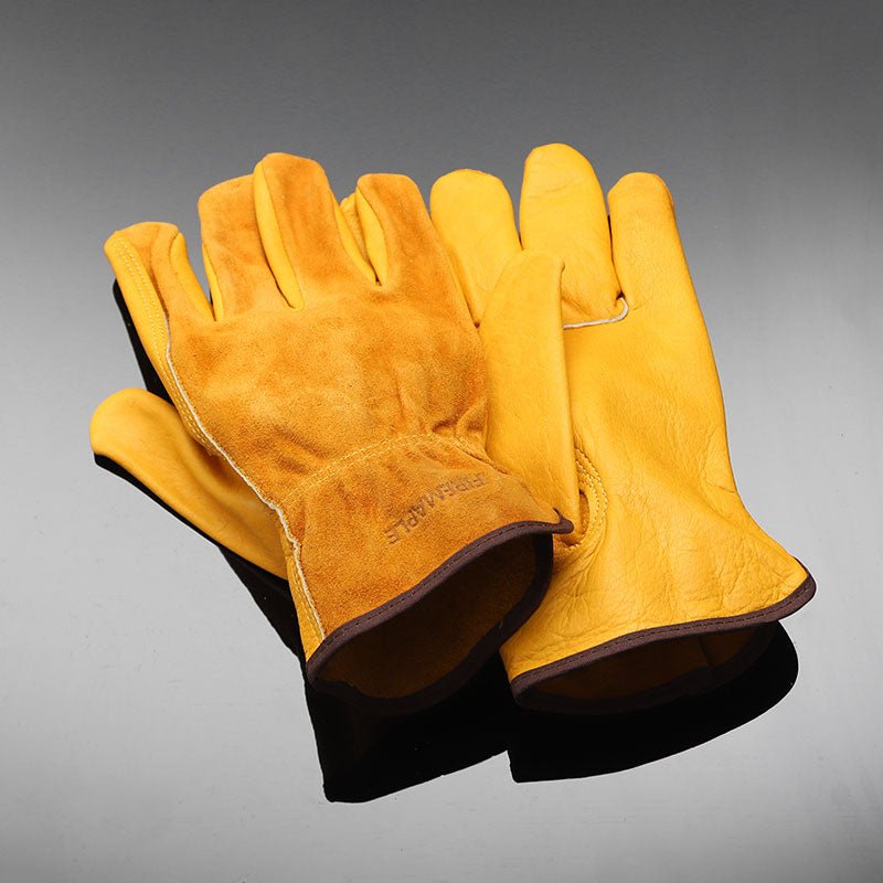 Gingko Cowhide leather Work Gloves
