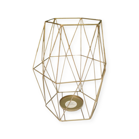 Gold Hexagon Geo Lantern