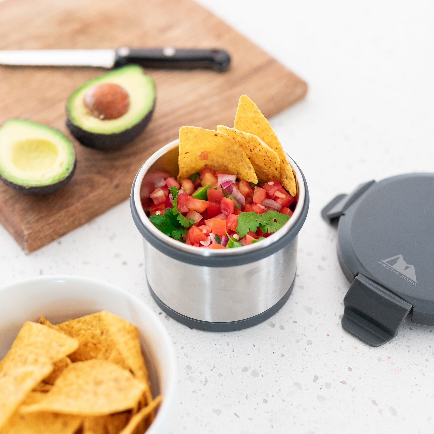 Leak Proof 16oz Thermal Bowl With Safe & Easy 4-Lock Lid