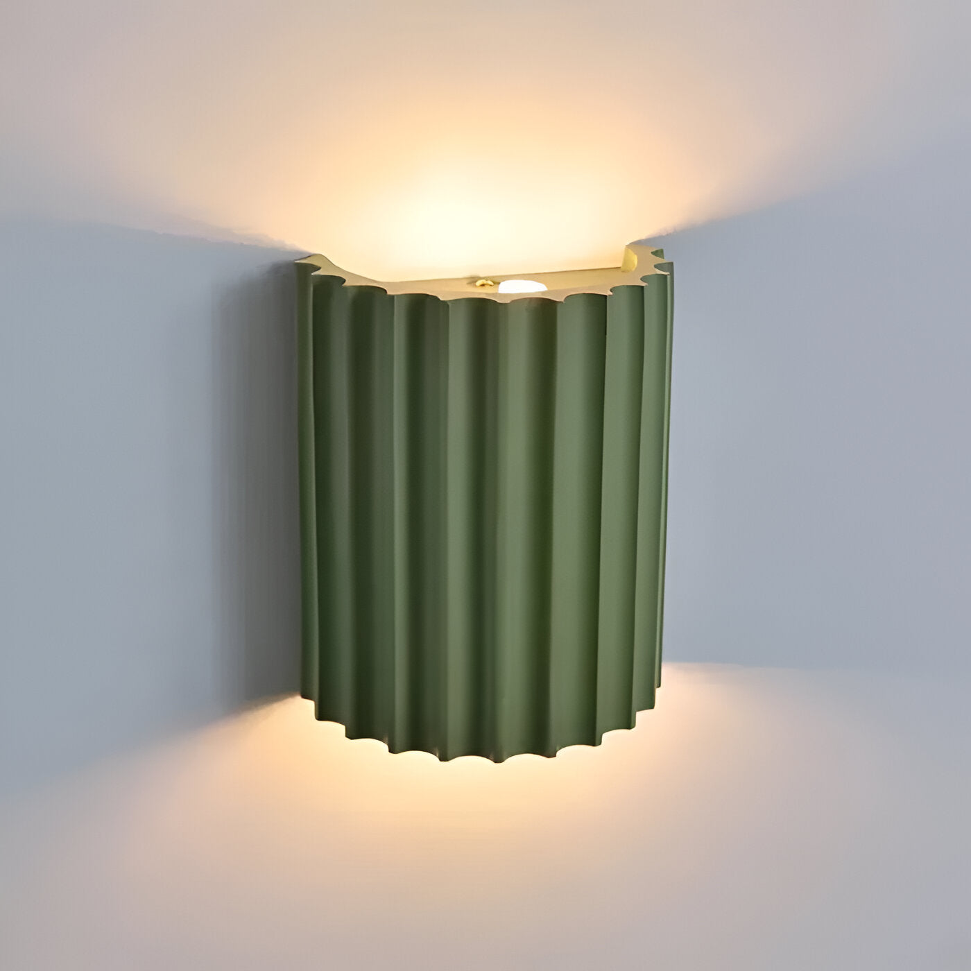 Nordic Resin Plaster Shade Wall Light With Up And Down Glow