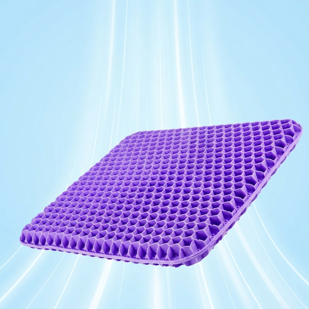 Seat Cushion, Double Layer Design, Honeycomb Structure, Cooling Feature
