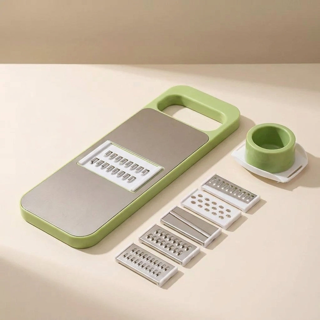 Vegetable Grater, Five Blade Design, Hand Guard Included, Multi Function