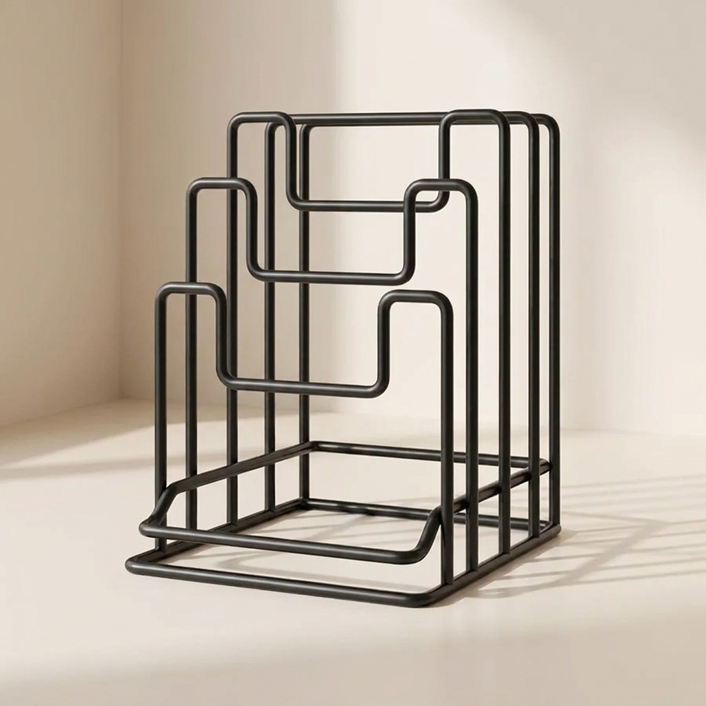 Cutting Board Organizer, 4 Slot, Freestanding, Countertop