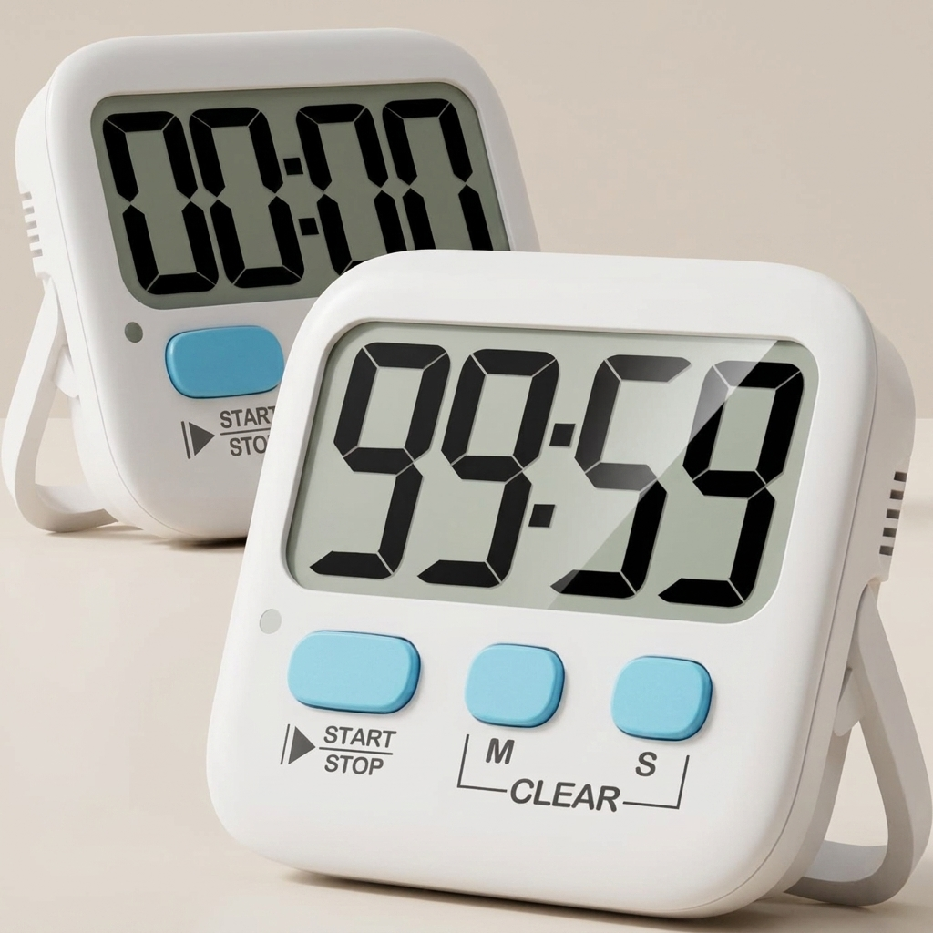 Kitchen Timer Digital Magnetic 2 Pack Countdown Stopwatch