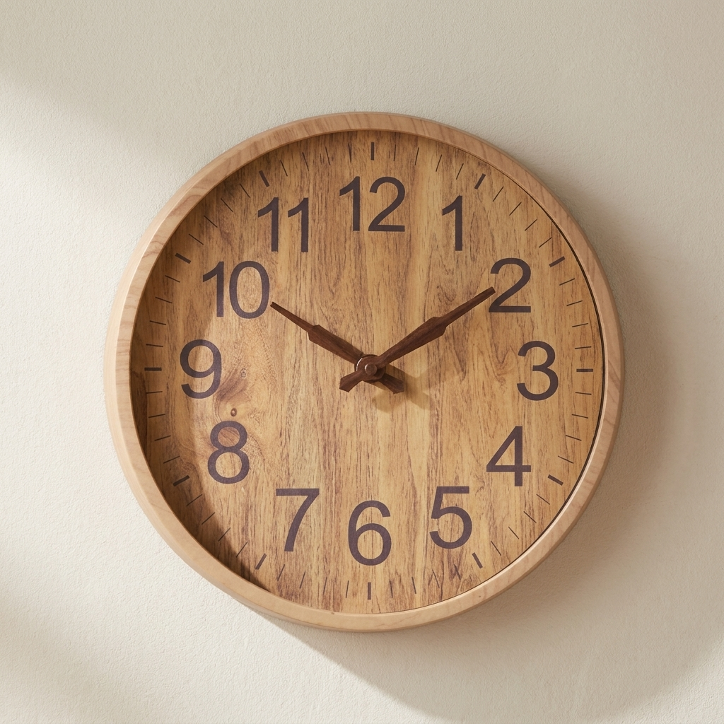 Wall Clock Silent Quartz Modern Indoor Home Clock
