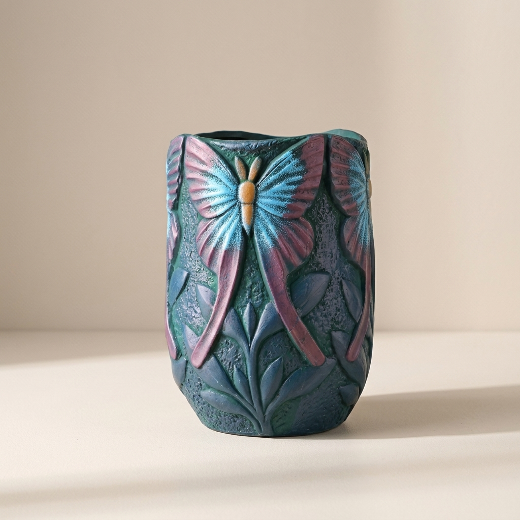 Decorative Planter Hand Painted Indoor Outdoor Flower Pot