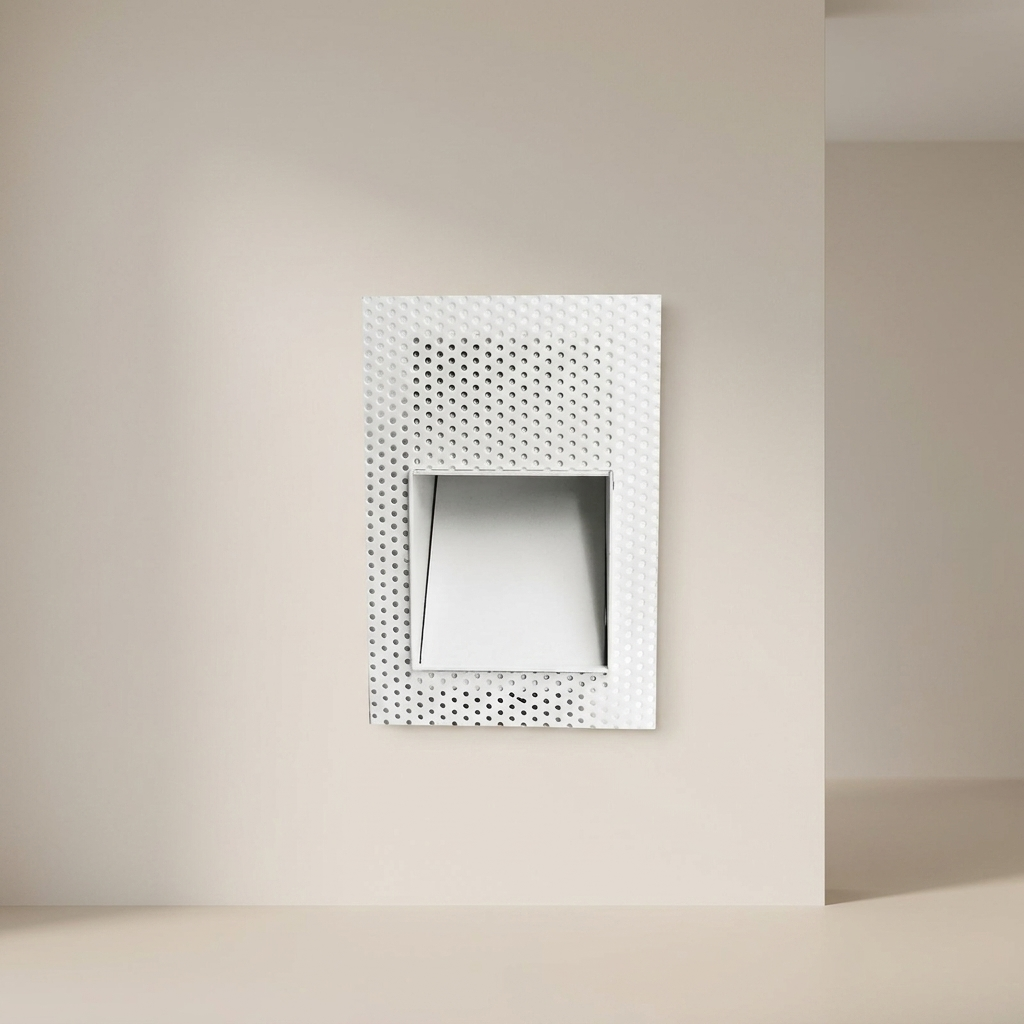LED Motion Sensor Wall Light Recessed Metal Indoor Wall Sconce