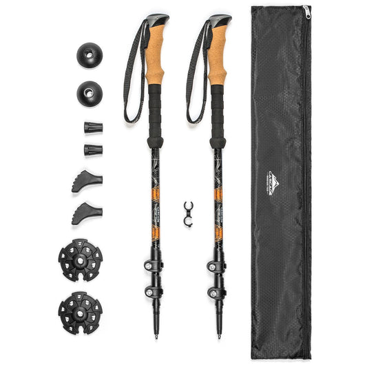 Aluminum Quick Lock Trekking Poles (Cork Grip)