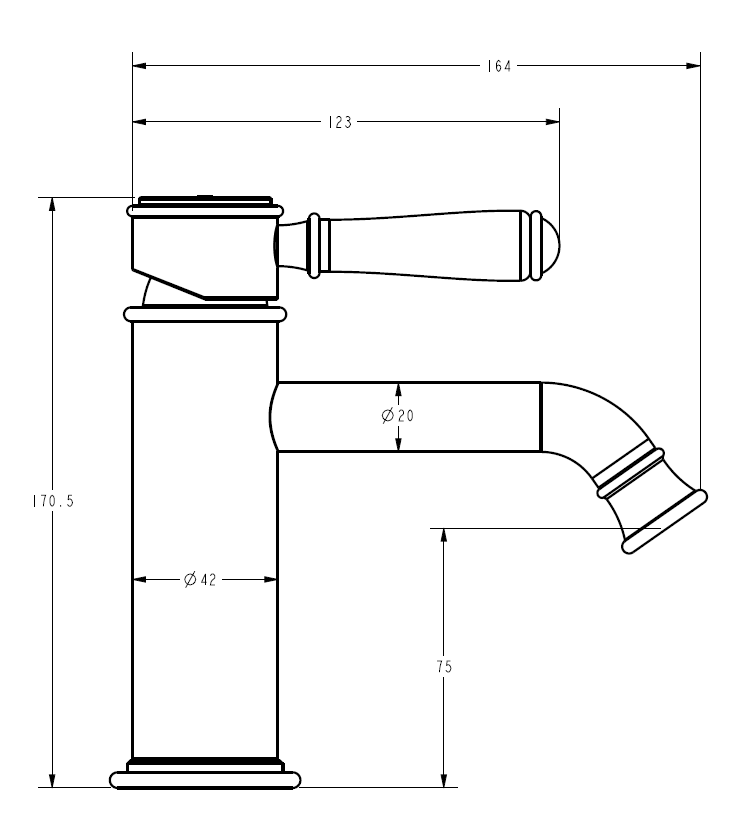 ACL Clasico Basin Mixer - Chrome