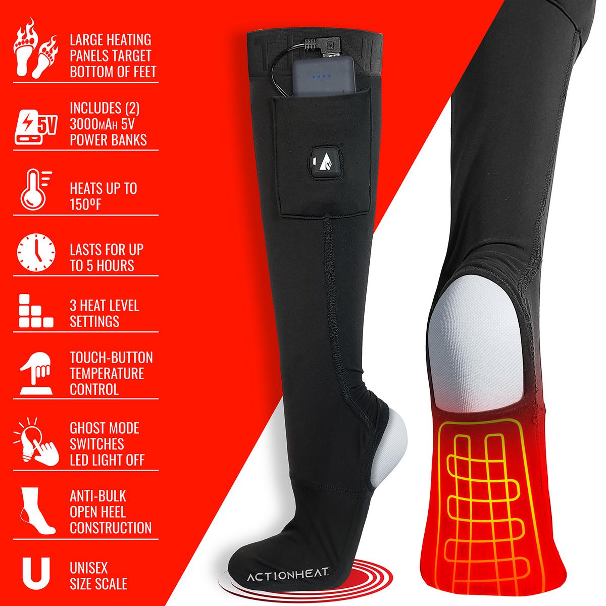 ActionHeat 5V Battery Heated Sock Covers