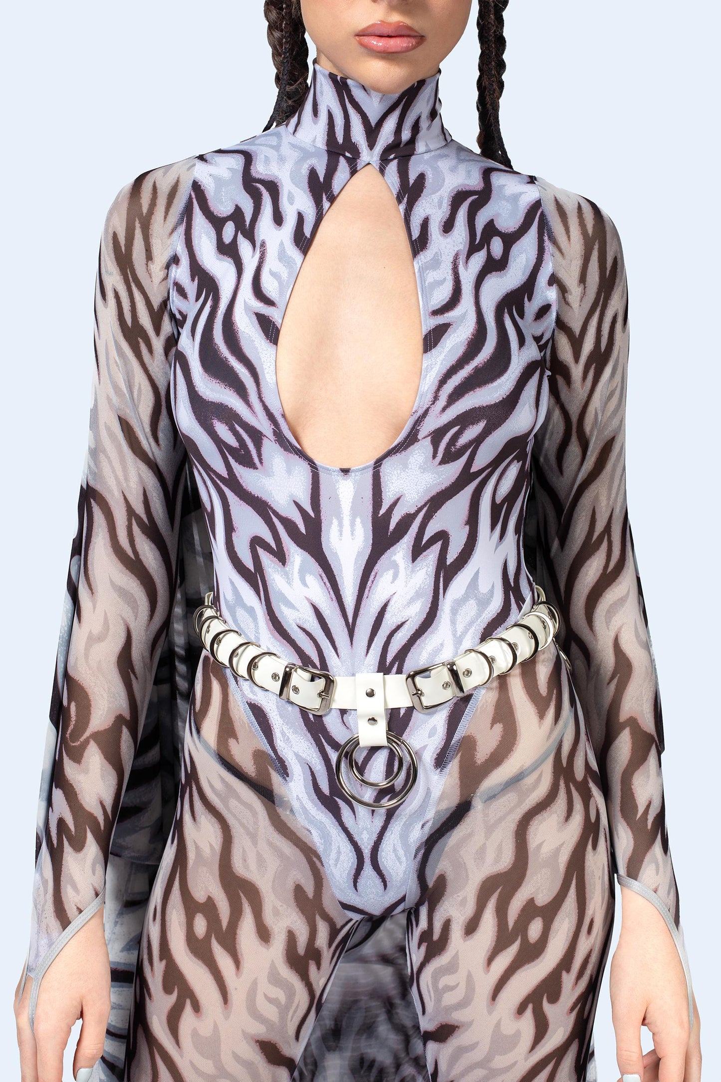 Loose Ends Keyhole Winged Catsuit