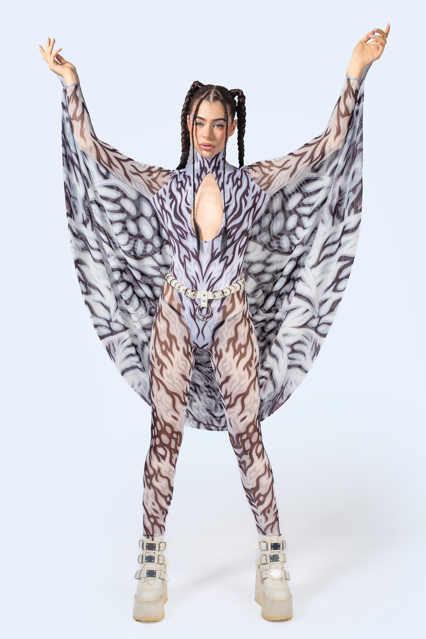 Loose Ends Keyhole Winged Catsuit