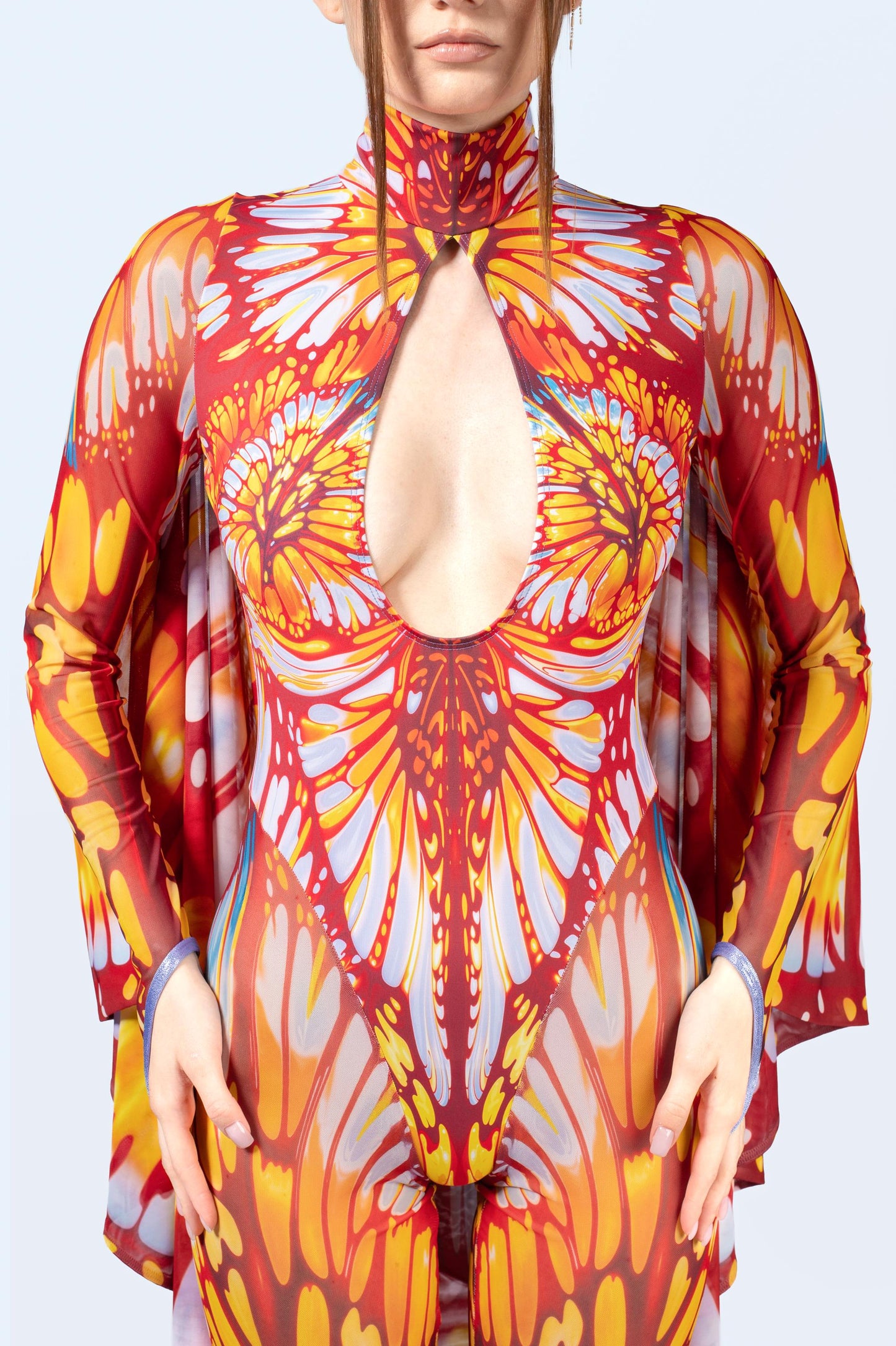 Pollinate Me Keyhole Winged Catsuit