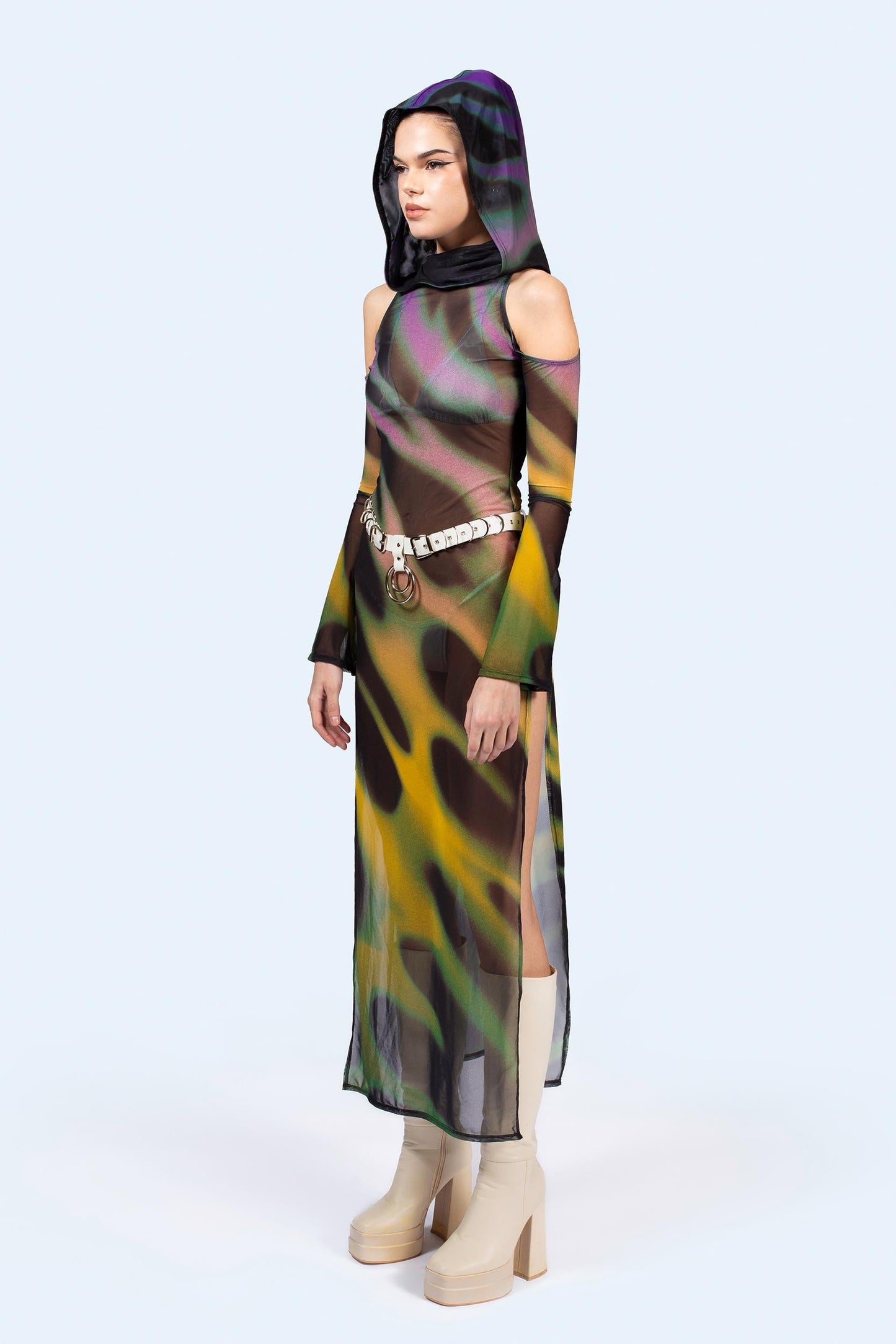 Nothing To Lose Hooded Long Sleeve Dress