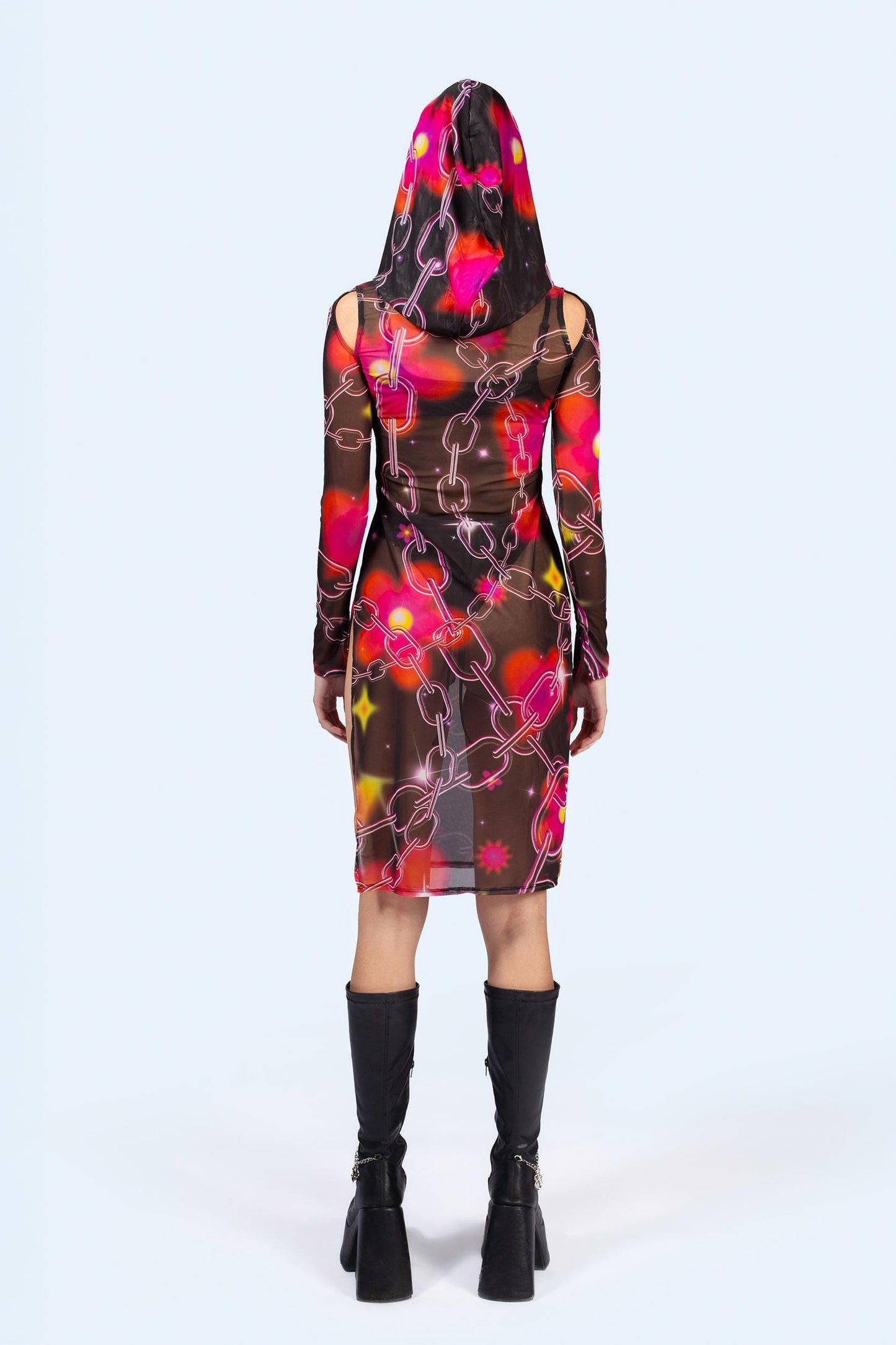 Target Tangle Mesh Hooded Dress