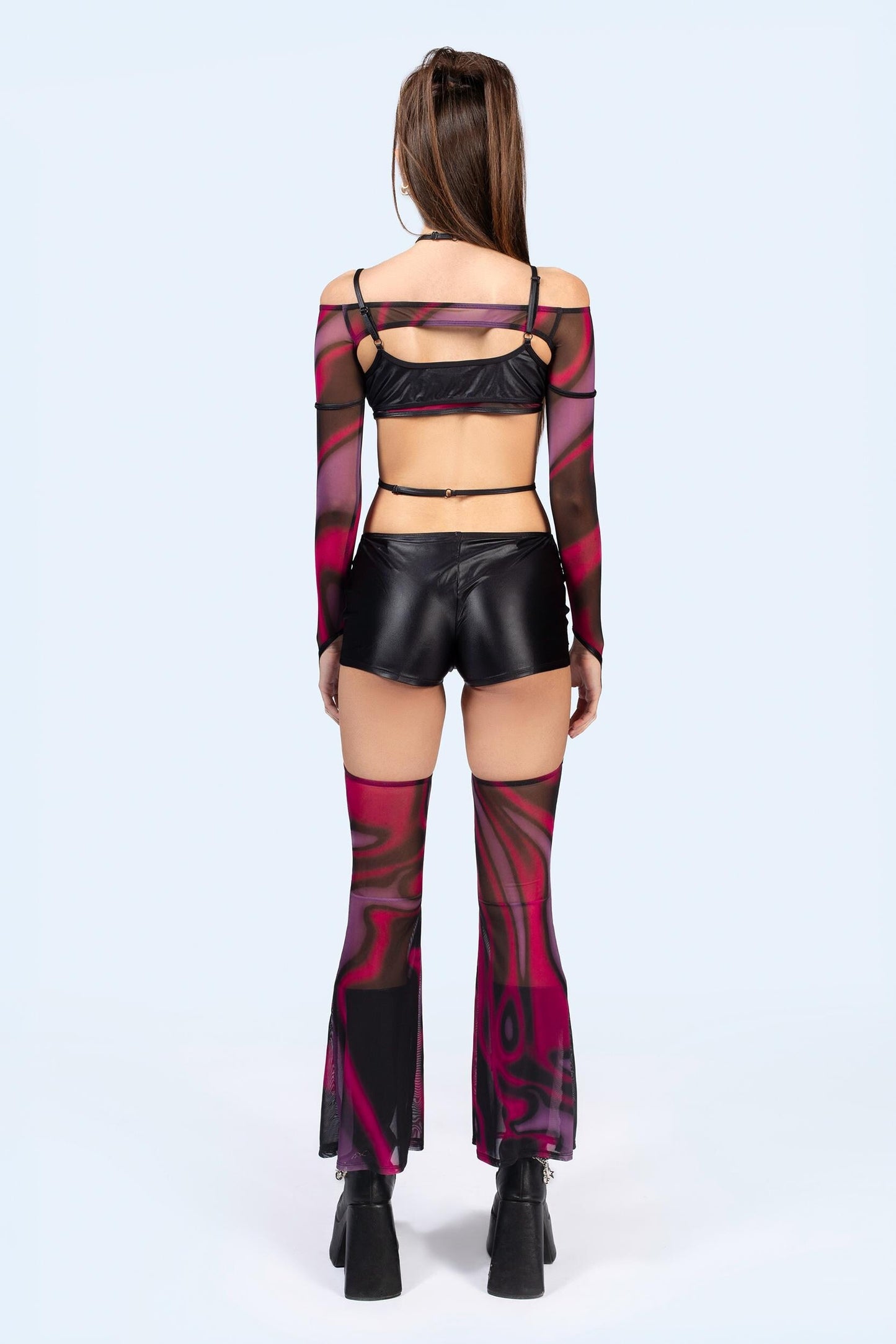 Flow Micro Shorts With Mesh Chaps