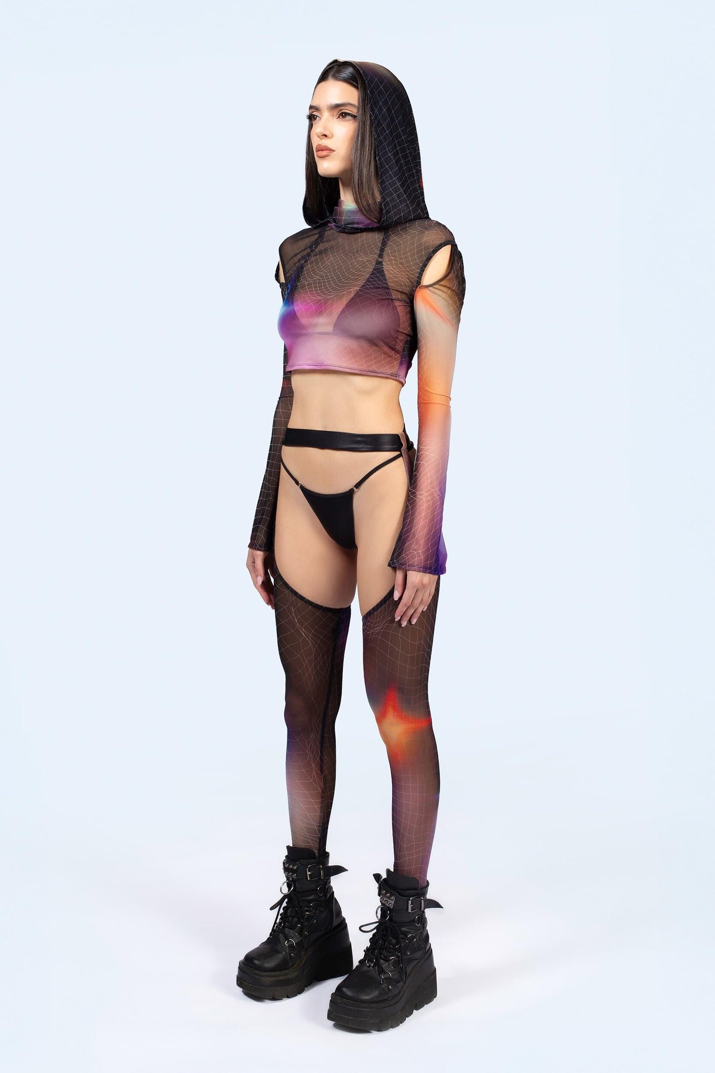 Aura Glow Mesh Chaps