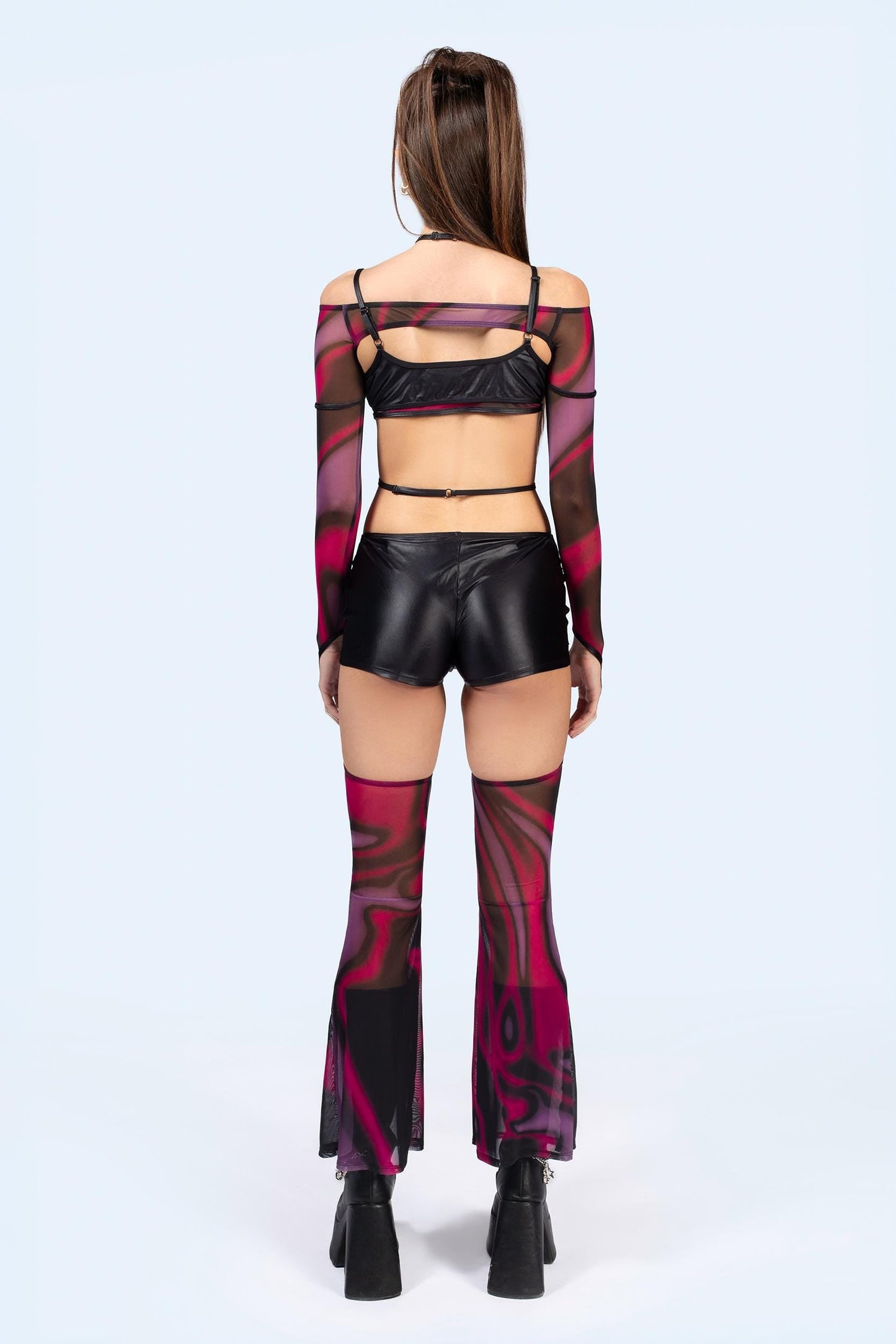 Flow Top And Shorts With Chaps Set