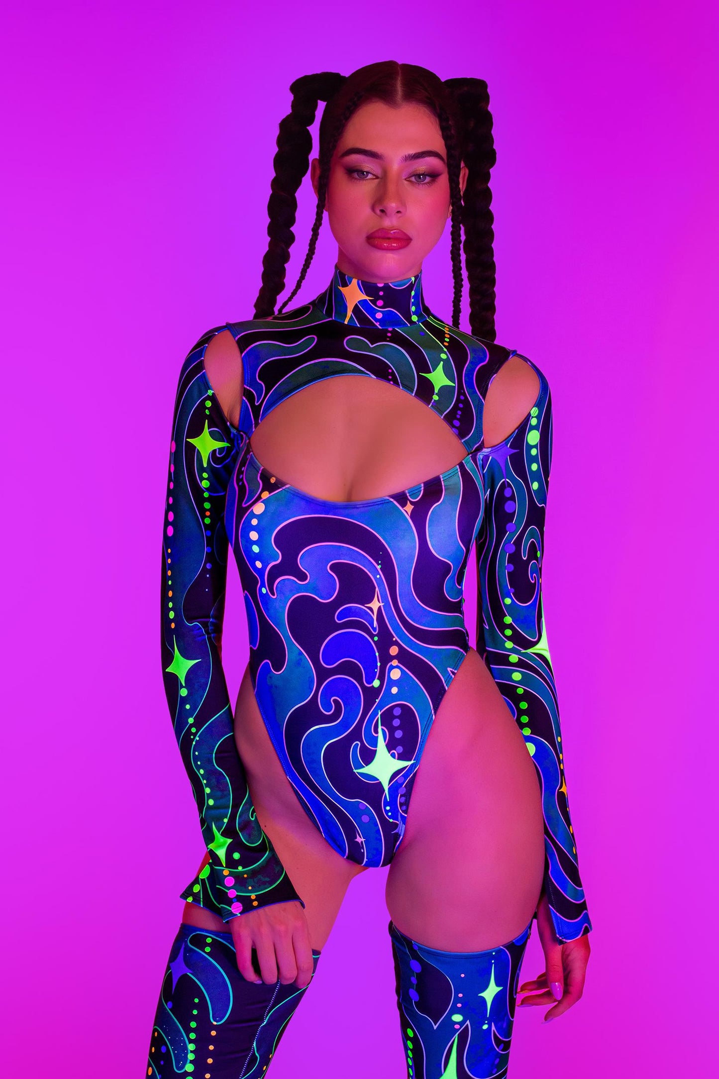 Vast Emptiness In Green Keyhole Bodysuit