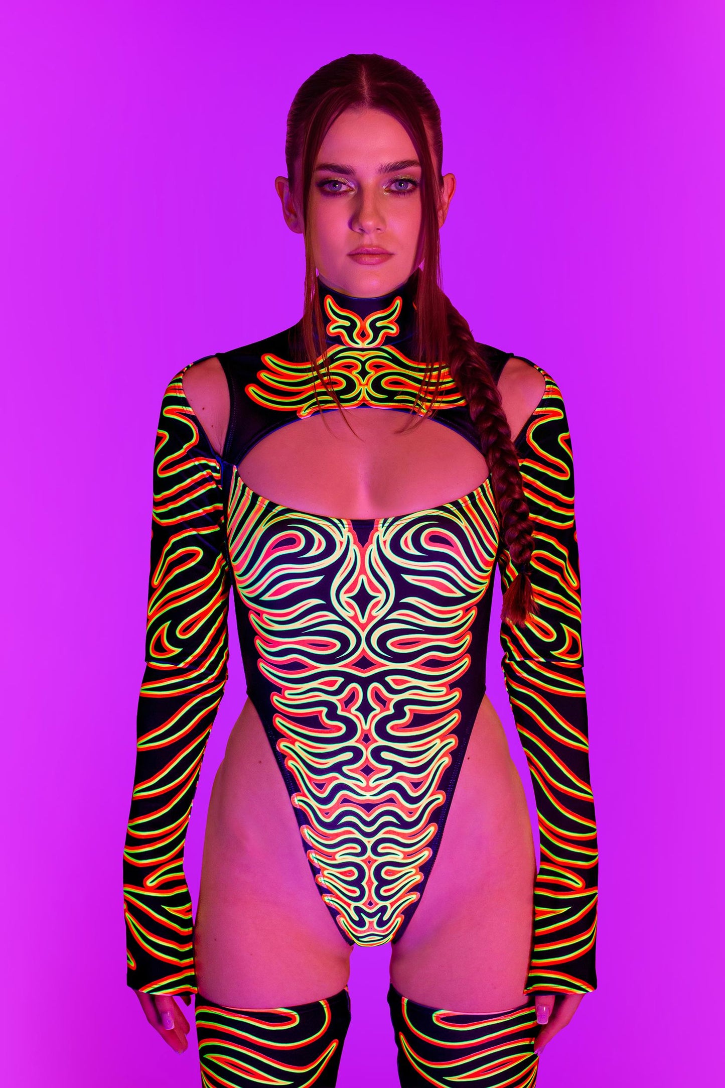 Eye Of The Tiger Keyhole Bodysuit