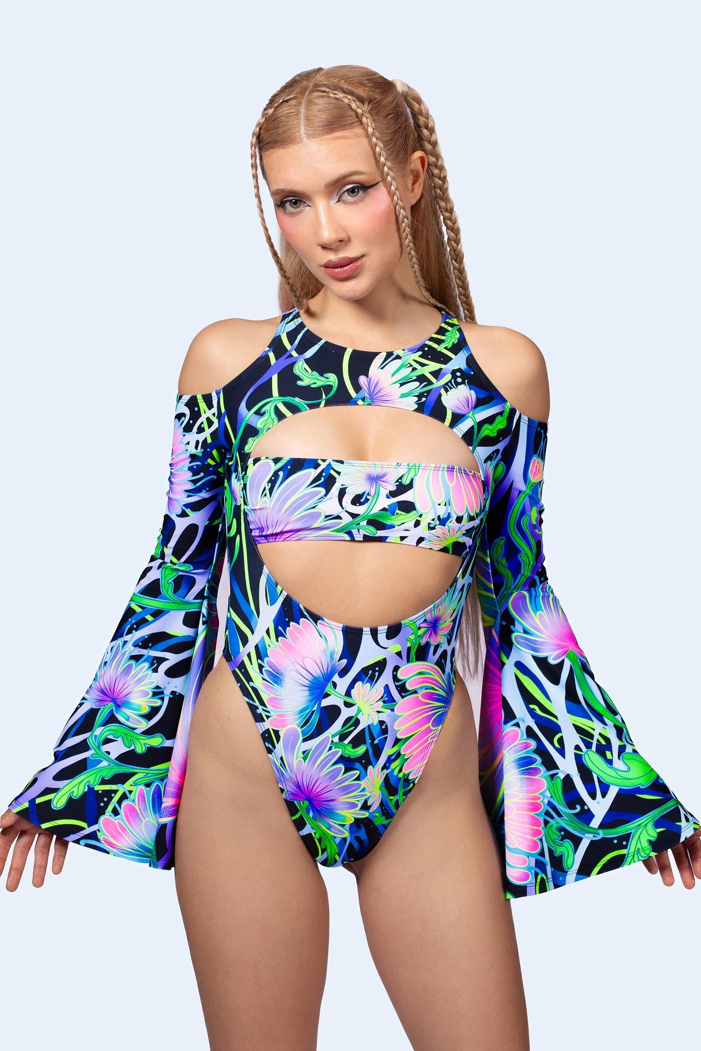 Scatter Around Keyhole Bandeau Bodysuit