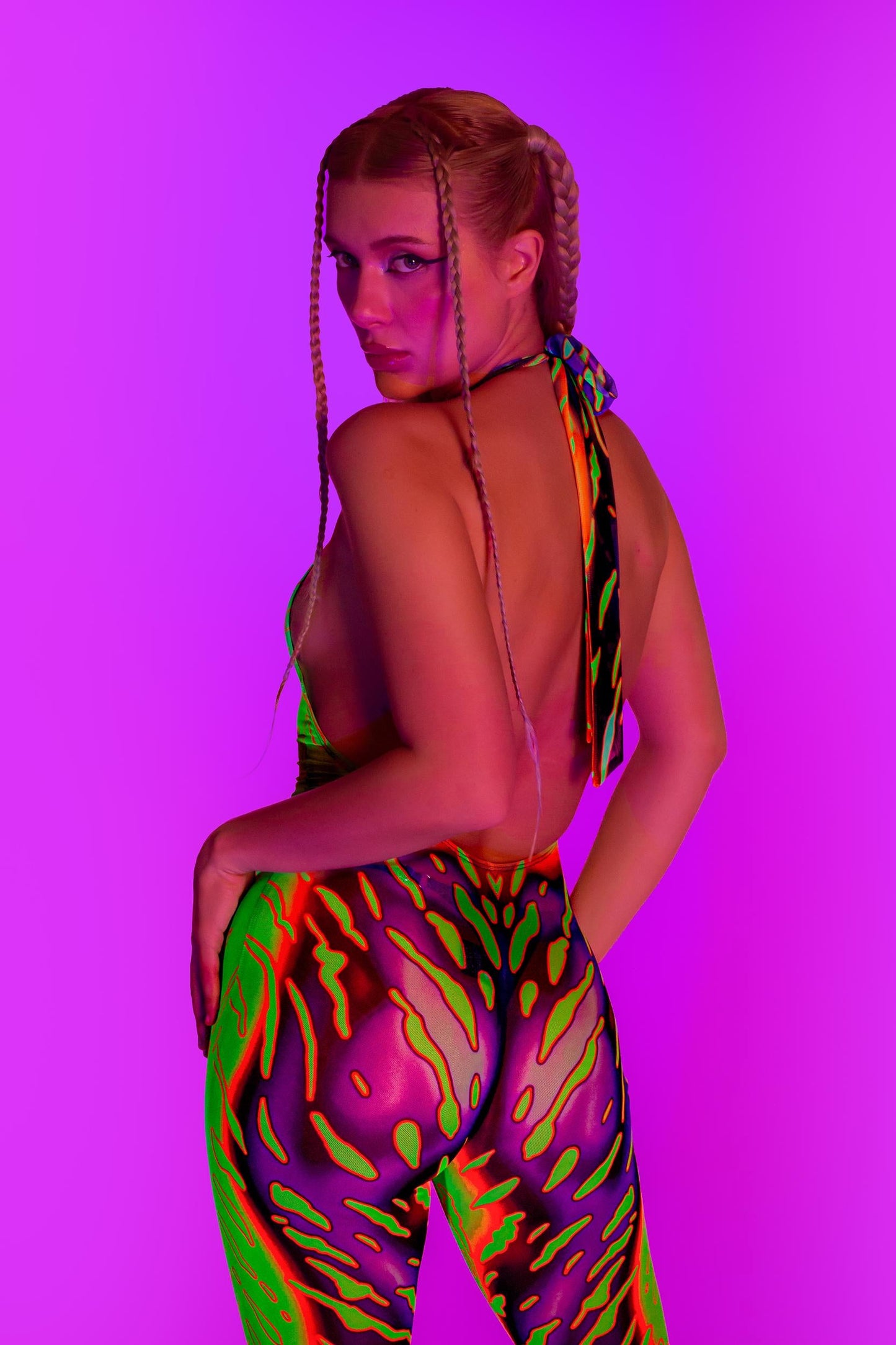 Heightened Instinct Toxic Mesh Halter Romper