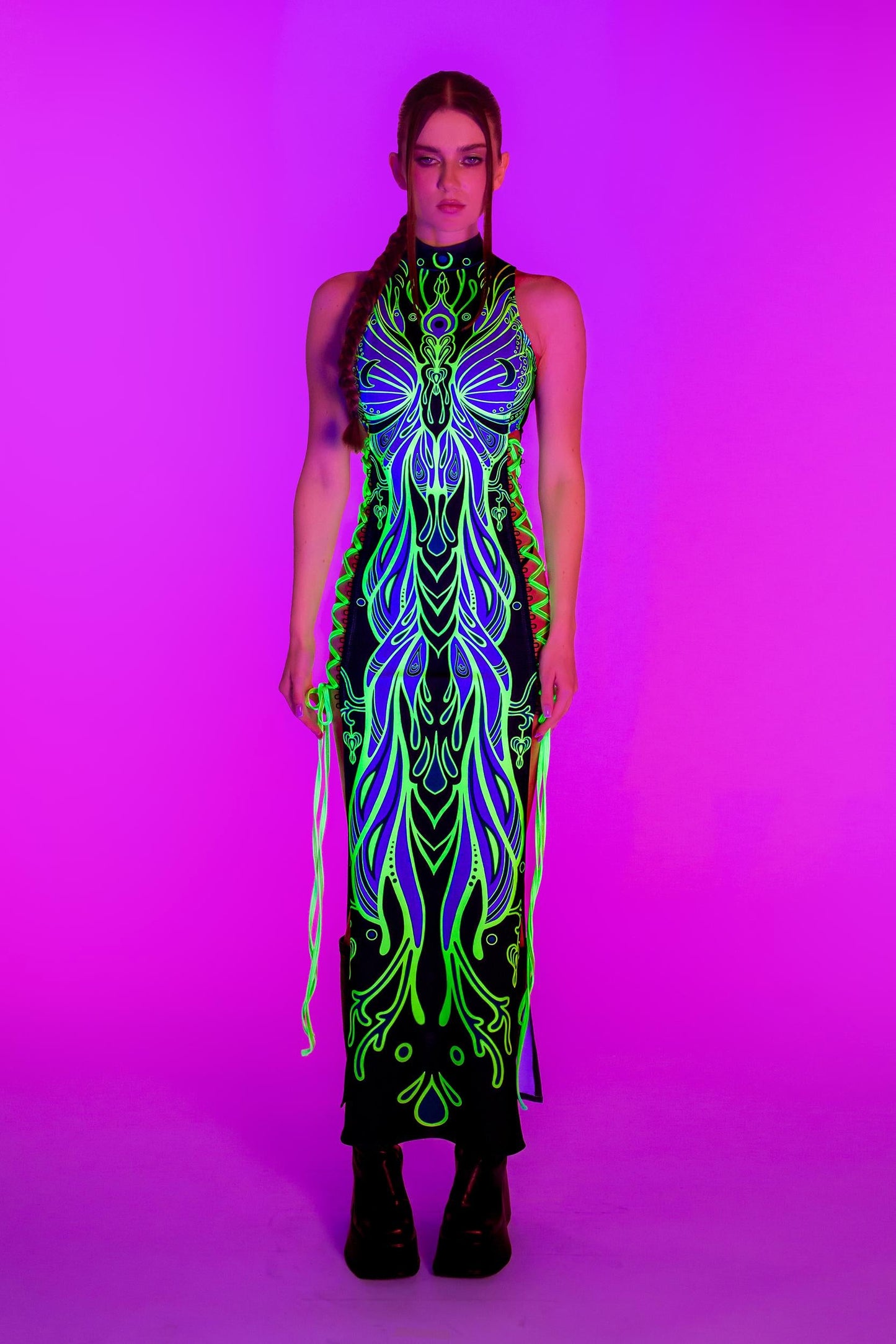 Life Zodiac Criss-Cross Slit Dress