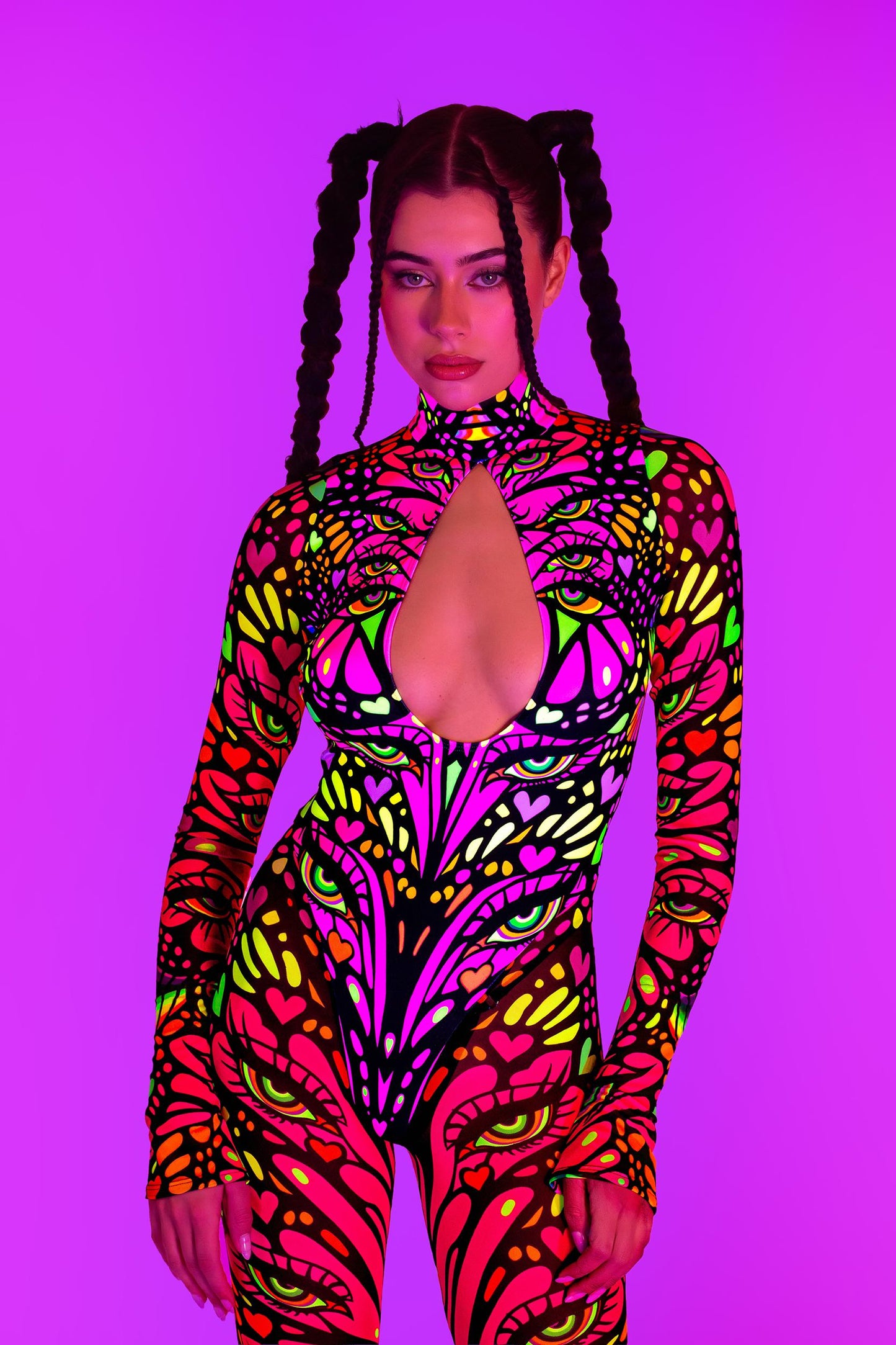 Blink Twice Bareback Keyhole Catsuit